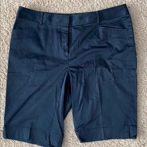 Lafayette 148 Dark Navy longer shorts 12